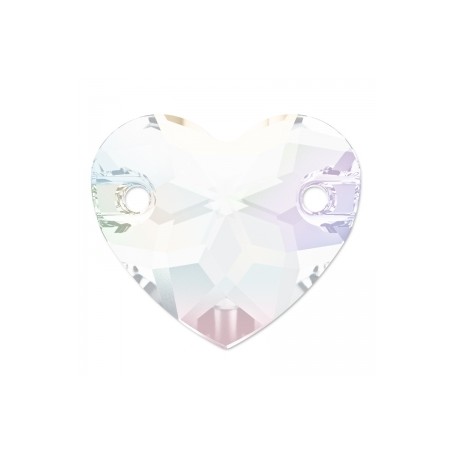 Swarovski 3259 Heart Sew-on 12mm Crystal AB 1ks