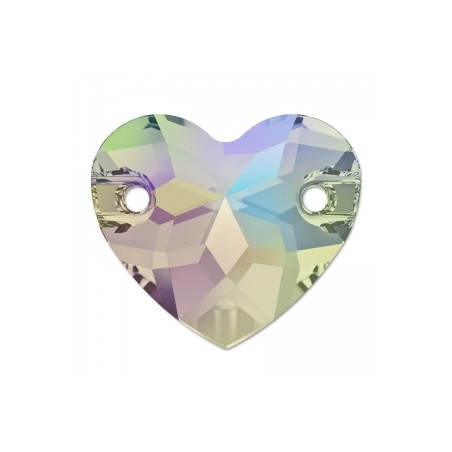 Swarovski 3259 Heart Sew-on 12mm Crystal Paradise Shine 1ks