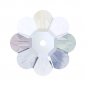 Swarovski 3700 Marquerite Lochrose Sew-on 6mm Crystal AB Unfoiled 10ks