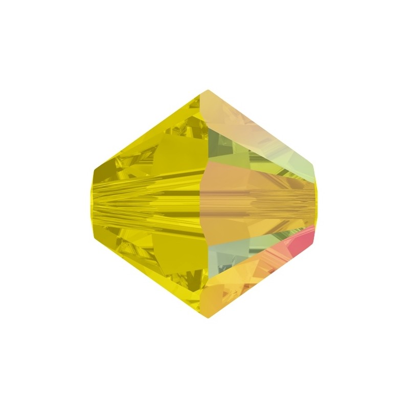 Swarovski 5328 4mm Yellow Opal AB