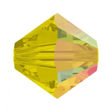 Swarovski 5328 4mm Yellow Opal AB