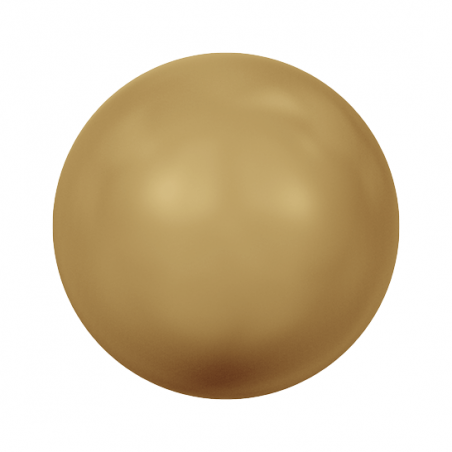 Swarovski 5810 Round Pearl 6mm Bright Gold Pearl 10ks