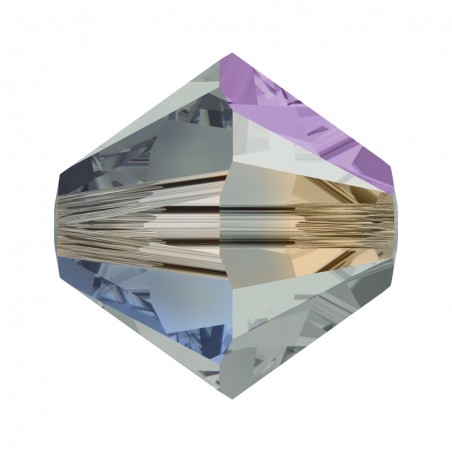 Swarovski 5328 4mm Black Diamond AB 2X