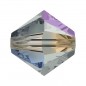 Swarovski 5328 4mm Black Diamond AB 2X