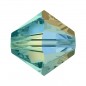 Swarovski 5328 4mm Blue Zircon AB 2X