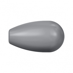 Swarovski 5816 Half-drilled Pear 15x8mm Grey Pearl 1ks