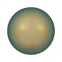 Swarovski 5818 Half-drilled Pearl 6mm Iridescent Green Pearl 1ks