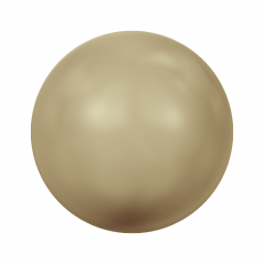 Swarovski 5818 Half-drilled Pearl 6mm Vintage Gold Pearl 1ks