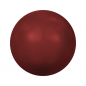 Swarovski 5818 Half-drilled Pearl 6mm Red Coral Pearl 1ks