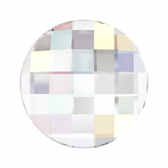 Swarovski 2035 Chessboard Circle 10mm Crystal AB 1ks