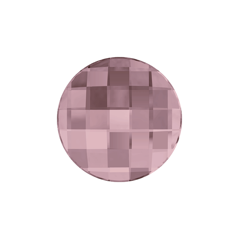 Swarovski 2035 Chessboard Circle 10mm Crystal Antique Pink 1ks