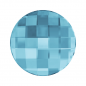 Swarovski 2035 Chessboard Circle 14mm Aquamarine 1ks