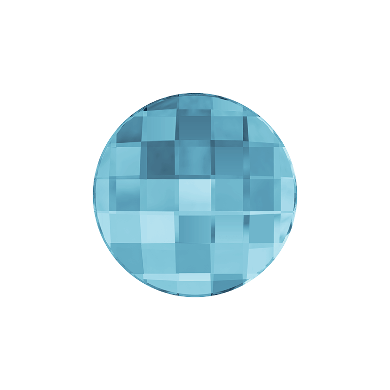 Swarovski 2035 Chessboard Circle 30mm Aquamarine 1ks Swarovski 2035 Chessboard Circle 30mm Aquamarine 1ks