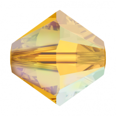 Swarovski 5328 4mm Topaz AB2X