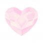 Swarovski 2808 Heart Stick-on 6mm Crystal Powder Rose 1ks