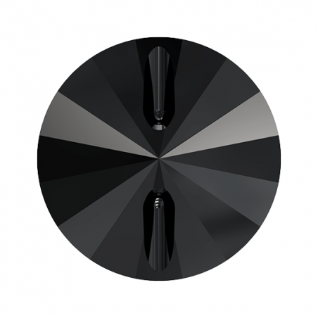 Swarovski 3015 Rivoli Button 10mm Jet 1ks