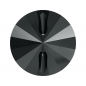 Swarovski 3015 Rivoli Button 12mm Jet Hematite 1ks