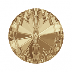Swarovski 3015 Rivoli Button 12mm Crystal Golden Shadow 1ks