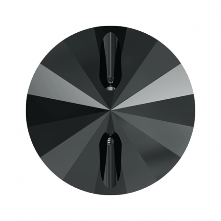 Swarovski 3015 Rivoli Button 14mm Jet Hematite 1ks