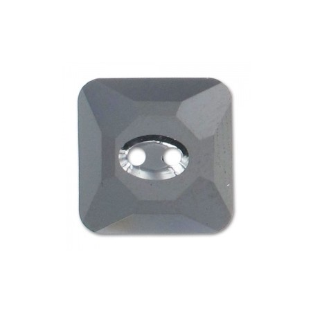 Swarovski 3017 Square Button 12mm Jet Hematite 1ks