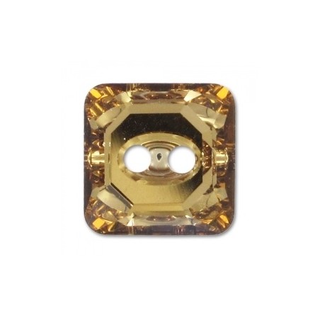 Swarovski 3017 Square Button 12mm Light Colorado Topaz 1ks