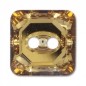 Swarovski 3017 Square Button 12mm Light Colorado Topaz 1ks