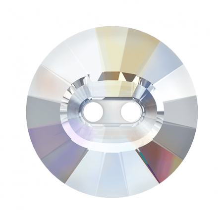 Swarovski 3019 2-Hole Rivoli Button 14mm Crystal AB 1ks