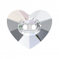Swarovski 3023 Heart Button 16x14mm Crystal AB 1ks