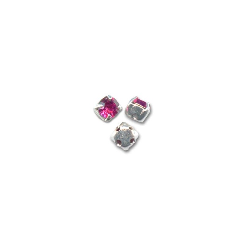 Swarovski Chaton Montés Rhinestones 4mm Rose 10ks