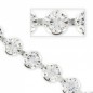 Swarovski štrasová retiazka 5.5mm Crystal / Rhodium Tone x20cm