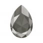 Swarovski 4327 Pear 30x20mm Crystal Dark Grey