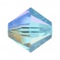 Swarovski 5328 4mm Aquamarine AB2X