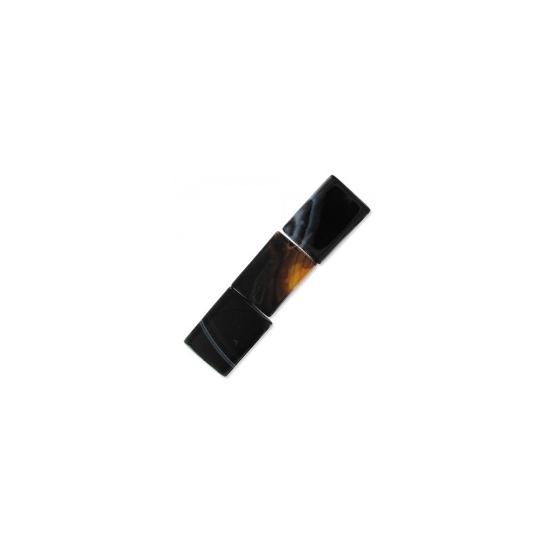 Achát čierny 32x23mm x 1ks Achát čierny 32x23mm x 1ks