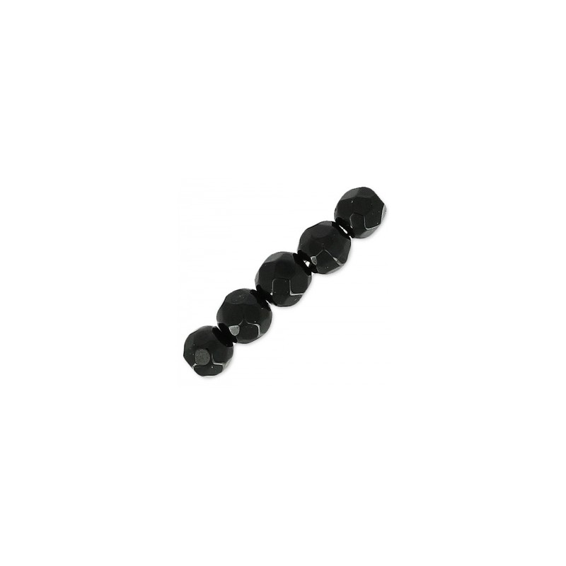 Achát čierny fazetovaný 3mm x 20ks Achát čierny fazetovaný 3mm x 20ks