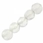 Achát farbený fazetovaný White Opal 4mm x 20ks