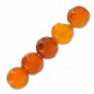 Achát farbený fazetovaný Orange 6mm x 15ks