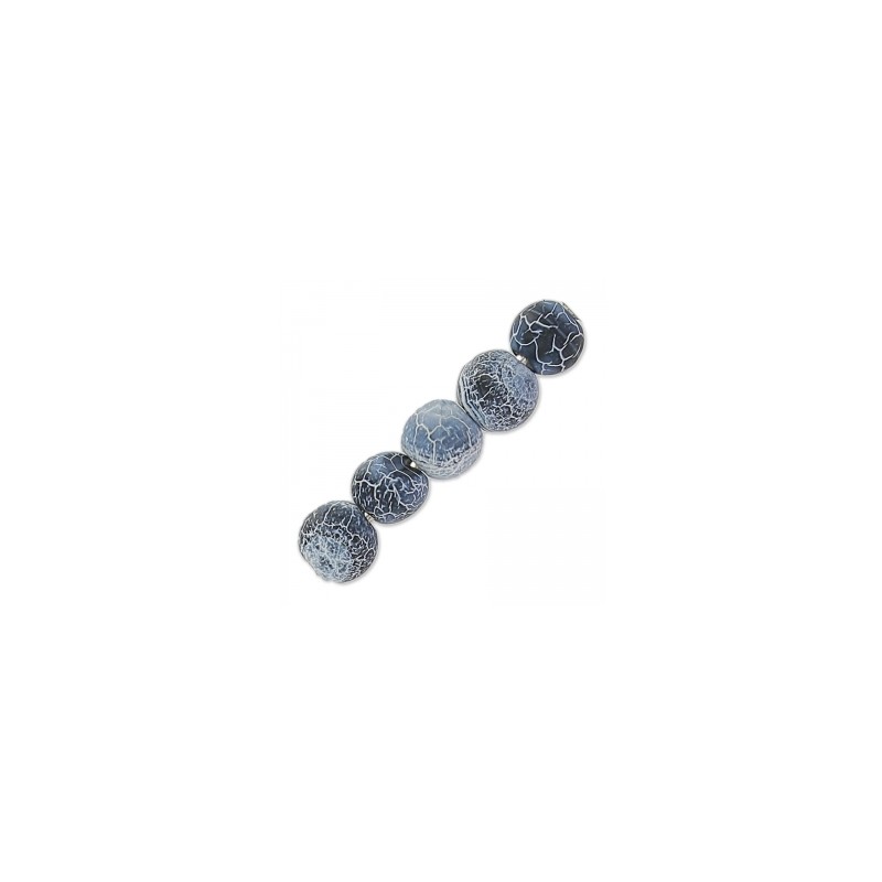 Achát praskaný Blue Jean 4mm x 20ks