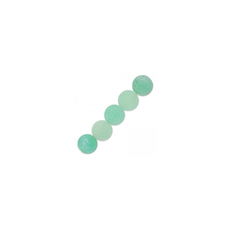 Achát praskaný Green Turquoise 4mm x 20ks