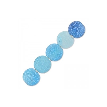 Achát praskaný Turquoise 4mm x 20ks