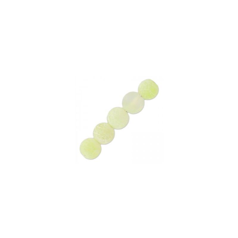 Achát praskaný Jonquil 6mm x 15ks
