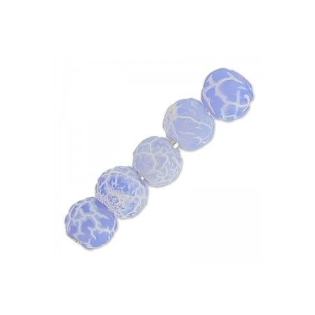 Achát praskaný Light Sapphire 6mm x 15ks
