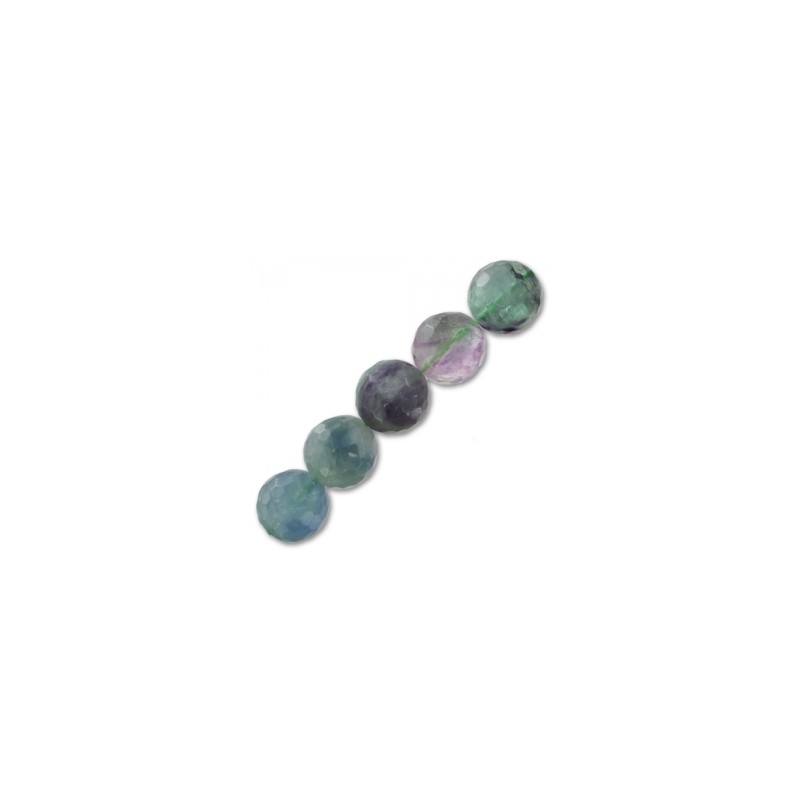 Fluorit fazetovaný 12mm x 1ks Fluorit fazetovaný 12mm x 1ks