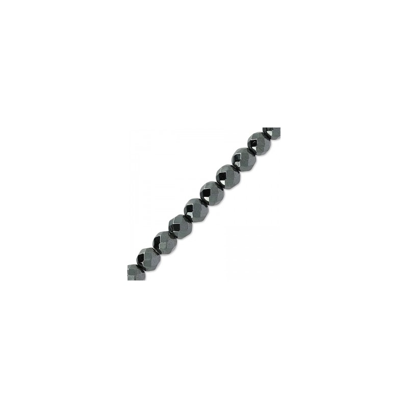Hematit fazetovaný 4mm x 20ks