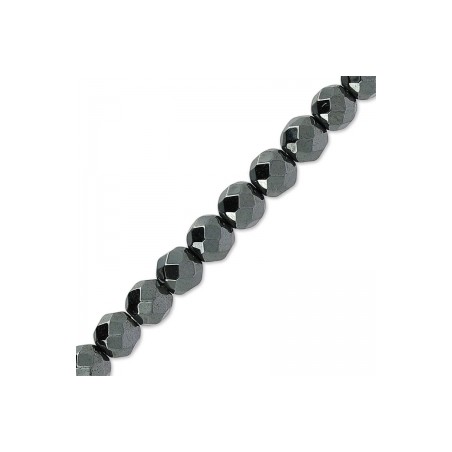Hematit fazetovaný 4mm x 20ks