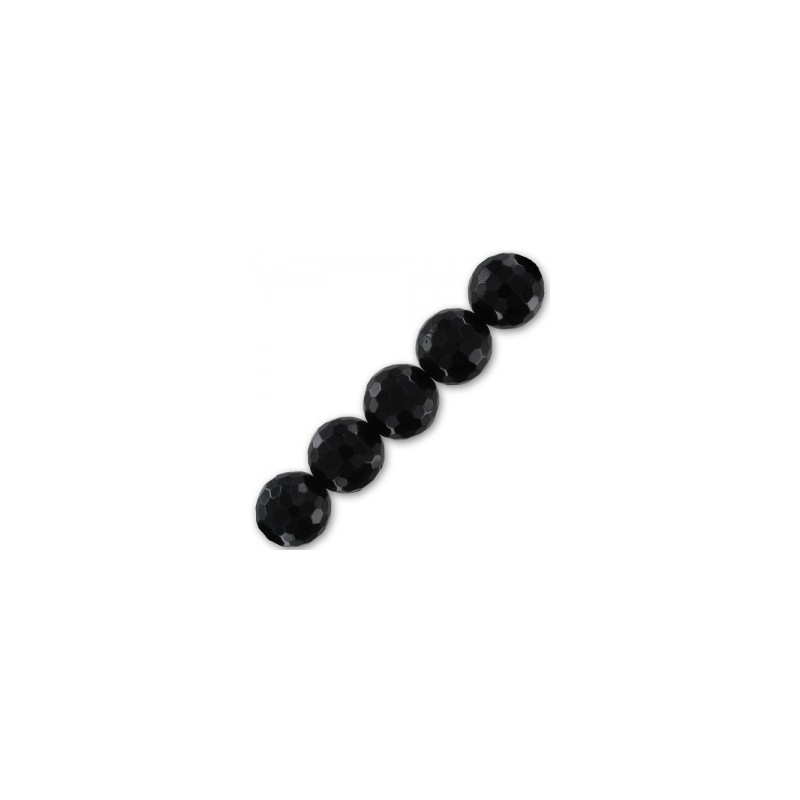 Ónyx čierny fazetovaný 8mm x 10ks Ónyx čierny fazetovaný 8mm x 10ks