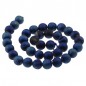 Achát drúzový Dark Blue 8mm x 10ks