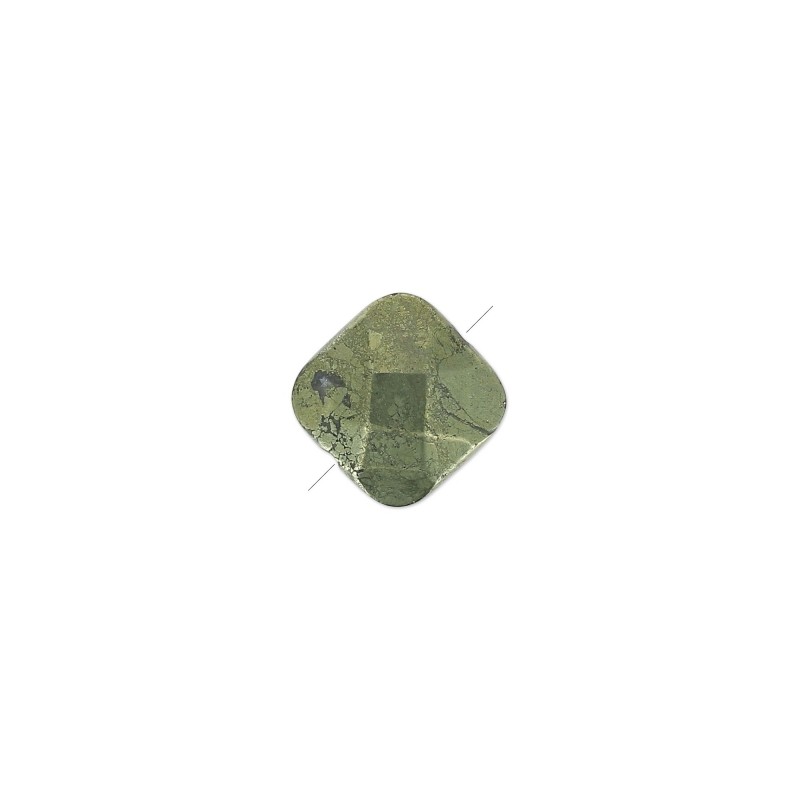 Pyrit fazetovaný štvorec 12mm x 1ks