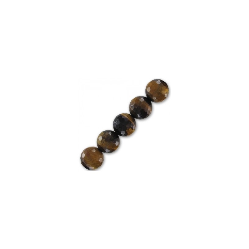 Tygrie oko fazetované korálky 12mm x 1ks