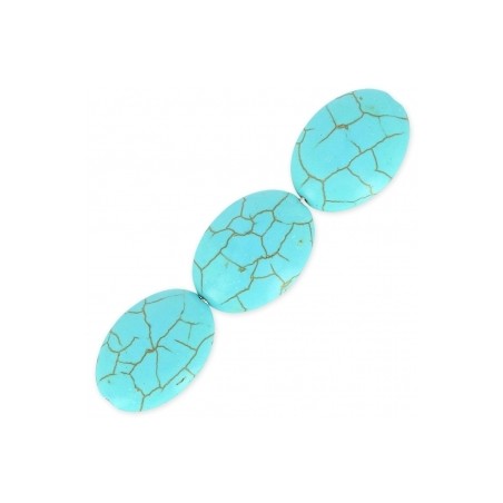 Tyrkys syntetický ovál 24.5x18mm x 1ks