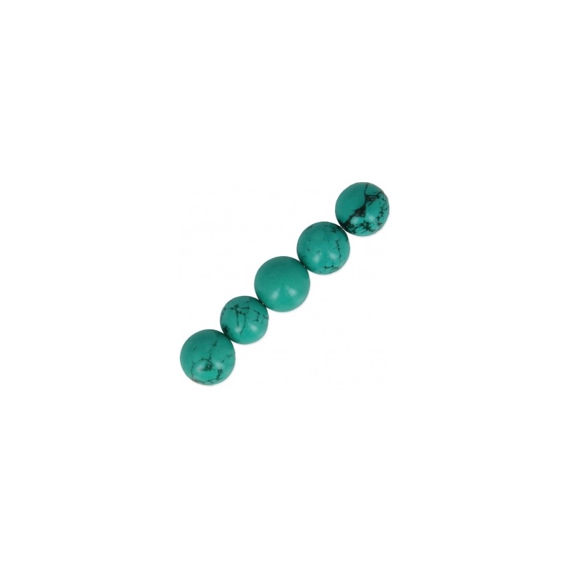 Tyrkys syntetický korálky 10mm x 5ks